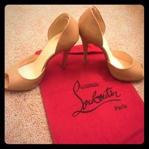 Christian Louboutin peep-toe heels